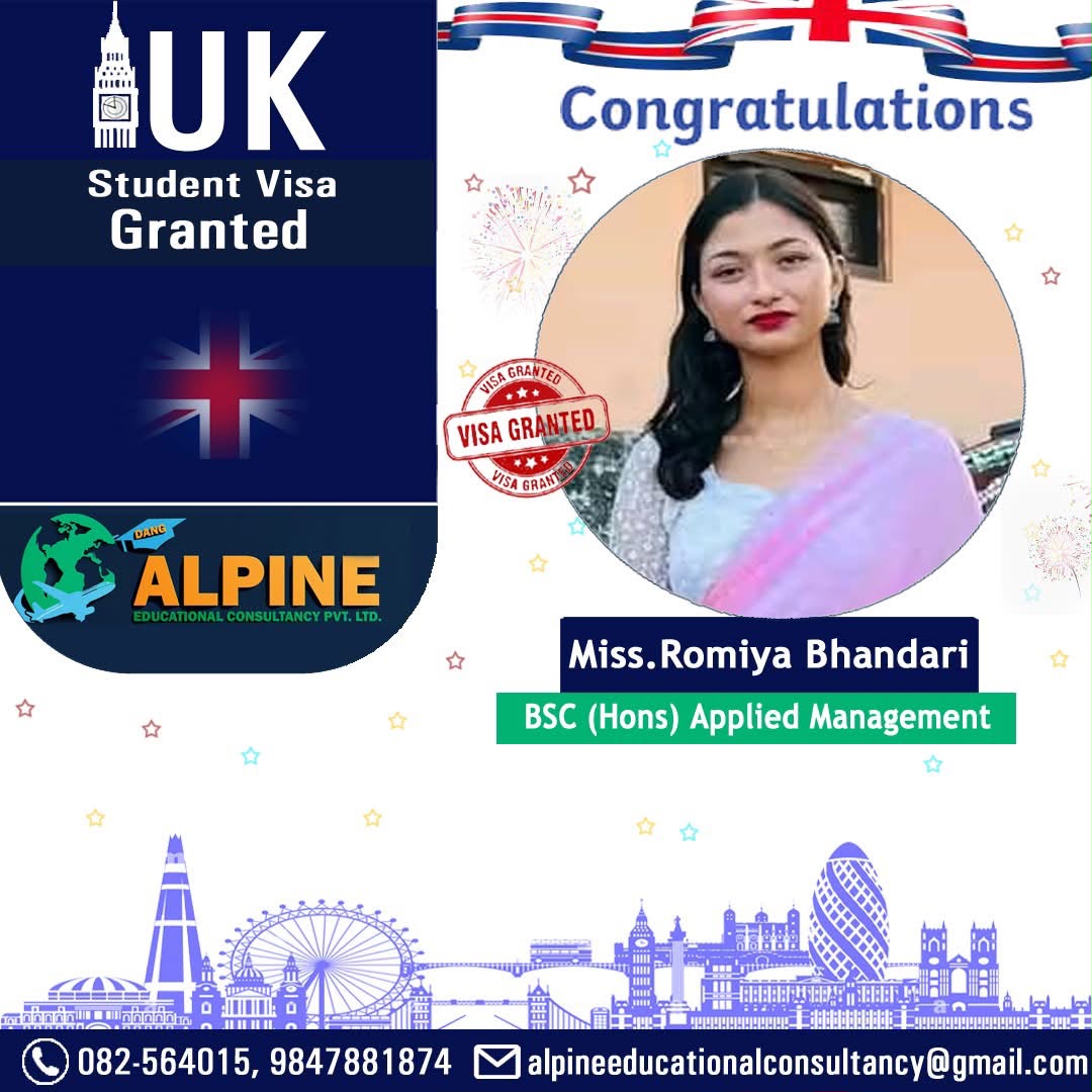 Alpine student visa granted